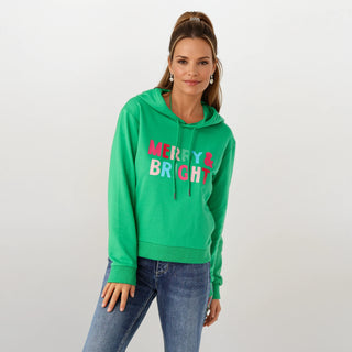 Merry & Bright Hooded Sweatshirt - Fitkitty Culture Athleisure Wear, Yoga Wear &  Women's Clothing