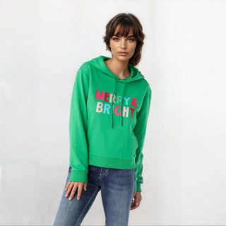 Merry & Bright Hooded Sweatshirt - Fitkitty Culture Athleisure Wear, Yoga Wear &  Women's Clothing