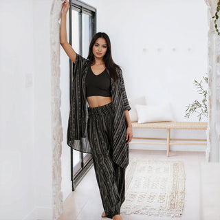 Akha Tribal Print Harem Pants with Pockets
