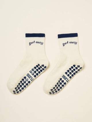 Good Energy Navy Grip Socks – alternate product view 7
