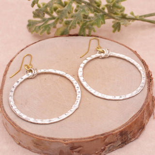 Simple Circle Textured Circle Earrings - Fitkitty Culture Athleisure Wear, Yoga Wear &  Women's Clothing