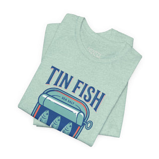 Tin Fish Summer Tee | Retro Coastal, Hand-Drawn Beach Graphic