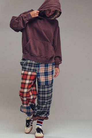 Mixed Plaid Patchwork Boho Jogger Pants - Fitkitty Culture Athleisure Wear, Yoga Wear &  Women's Clothing