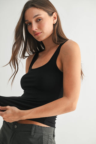 Square Neck Ribbed Tank Top - Fitkitty Culture Athleisure Wear, Yoga Wear &  Women's Clothing