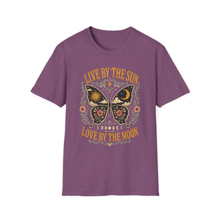 Live By The Sun Love By The Moon Butterfly T-Shirt