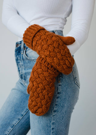 Rust Knit Mittens - Fitkitty Culture Athleisure Wear, Yoga Wear &  Women's Clothing
