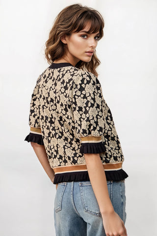 The Rosette Muse Knit Top