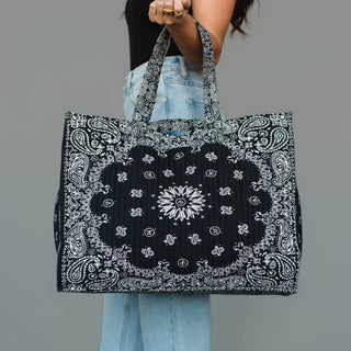 Black Bandana Weekend Tote – featured product view
