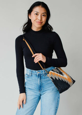 Black, Gray, Mustard & Cream Aztec Crossbody - Fitkitty Culture Athleisure Wear, Yoga Wear &  Women's Clothing