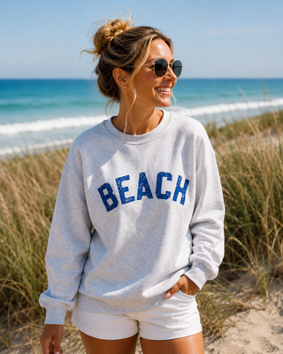 Beach Crewneck Sweatshirt -New Colors Available
