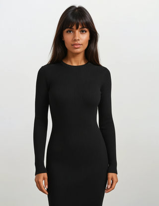 The Serene Rib Knit Dress