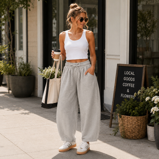 CloudSoft™ Barrel-Leg Sweatpants
