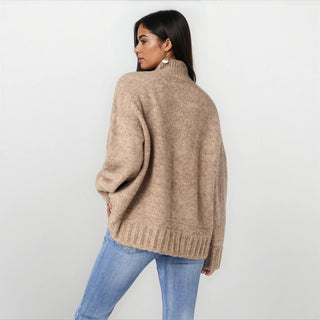 Cozy Latte Mock Neck Sweater - Fitkitty Culture Athleisure Wear, Yoga Wear &  Women's Clothing