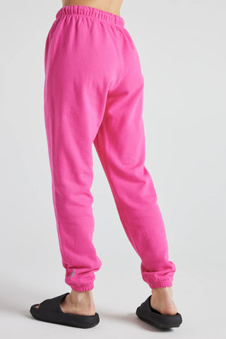 Electric Fleece Joggers in PINK