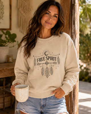 Free Spirit Dreamcatcher Crewneck Sweatshirt - 8 Colors