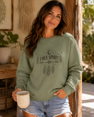 Free Spirit Dreamcatcher Crewneck Sweatshirt - 8 Colors