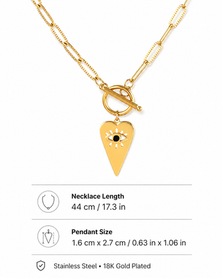 Golden Oracle Toggle Necklace - Fitkitty Culture Athleisure Wear, Yoga Wear &  Women's Clothing