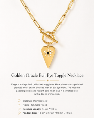 Golden Oracle Toggle Necklace - Fitkitty Culture Athleisure Wear, Yoga Wear &  Women's Clothing
