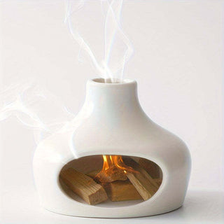 Serene Flame Ceramic Palo Santo Burner - Fitkitty Culture Athleisure Wear, Yoga Wear &  Women's Clothing