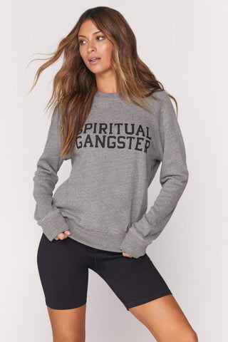 Spiritual Gangster Women's Grateful Old School Graphic Sweatshirt