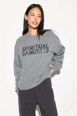 Spiritual Gangster Women's Grateful Old School Graphic Sweatshirt