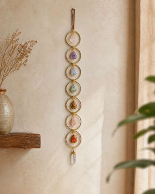 The Aura Alignment Labradorite Crystal Wall Hanging - Fitkitty Culture Athleisure Wear, Yoga Wear &  Women's Clothing