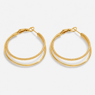 Golden Hour Hoop Earrings - Fitkitty Culture Athleisure Wear, Yoga Wear &  Women's Clothing
