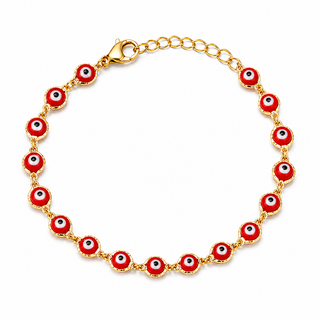 The "Dainty Boho Evil Eye Tennis Bracelet