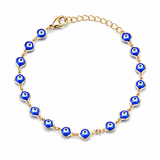 The "Dainty Boho Evil Eye Tennis Bracelet