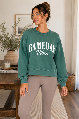 GAME DAY VIBES MINERAL SWEATSHIRT