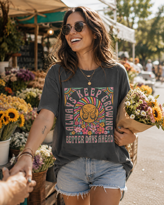 Always Keep Growing Tee -Pepper - Fitkitty Culture Athleisure Wear, Yoga Wear &  Women's Clothing