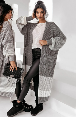 CozyChic™ Longline Knit Open Cardigan, Sweater, Fitkitty Culture, Fitkitty Culture