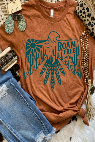Roam Free Tee (Boho/Western) - Fitkitty Culture Athleisure Wear, Yoga Wear &  Women's Clothing