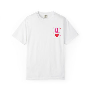 Queen of Hearts Graphic T-Shirt — Playful Card Tee (Pink Card Design) - Fitkitty Culture Athleisure Wear, Yoga Wear &  Women's Clothing