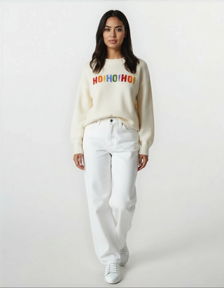 OVERSIZE Christmas Sweater with Lettering - Fitkitty Culture Athleisure Wear, Yoga Wear &  Women's Clothing