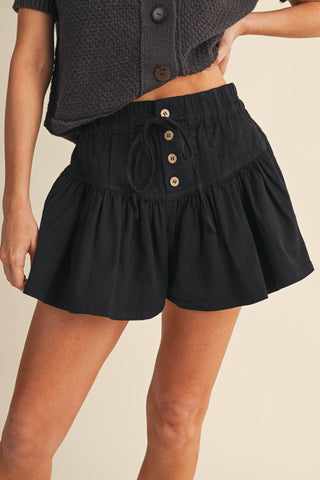 IP1392-A TWILL FLARED SHORTS - Fitkitty Culture Athleisure Wear, Yoga Wear &  Women's Clothing