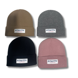 Fitkitty Culture Logo Beanie, Hat, Fitkitty Culture Athleisure Wear, Yoga Wear & Leggings, Fitkitty Culture Athleisure Wear, Yoga Wear & Leggings