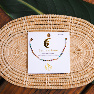 Gold Master Healer Healing 2mm Necklace