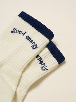 Good Energy Navy Grip Socks – alternate product view 3