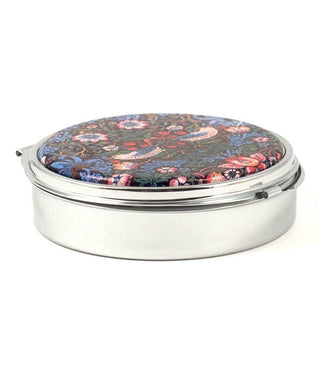 William Morris Strawberry Thief Round Pill Box