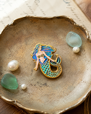 Coral Reef Mermaid Enamel Pin