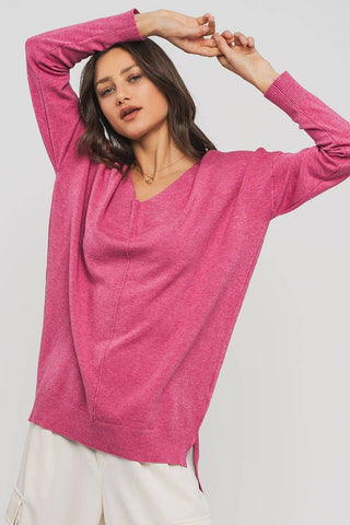 "Spring Serenade" High-Low Tunic Sweater