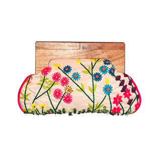 Floral Embroidered Garden Durable Clutch Bag for Women - Fitkitty Culture Athleisure Wear, Yoga Wear &  Women's Clothing