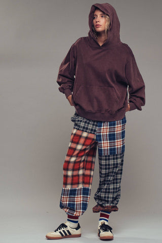 Mixed Plaid Patchwork Boho Jogger Pants - Fitkitty Culture Athleisure Wear, Yoga Wear &  Women's Clothing