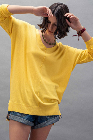 "Spring Serenade" High-Low Tunic Sweater