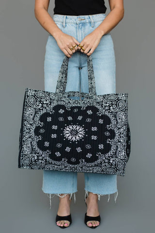 Black Bandana Weekend Tote – alternate product view 4