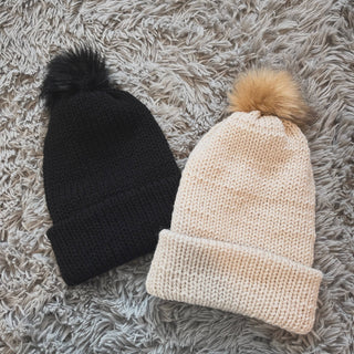 Double-Lined Handmade Knit Beanie – alternate product view 2