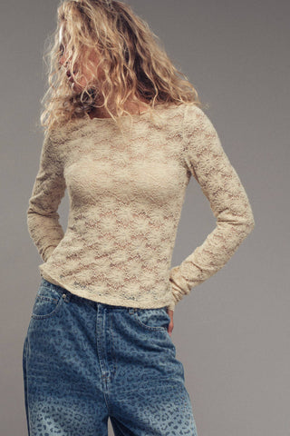 Romantic Floral Stretch Lace Layering Top - Fitkitty Culture Athleisure Wear, Yoga Wear &  Women's Clothing