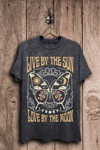Live By The Sun Love By The Moon Graphic Top - Fitkitty Culture Athleisure Wear, Yoga Wear &  Women's Clothing