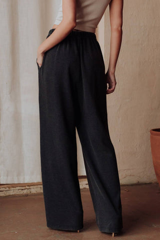Black Washed Soft Sweatpants - Fitkitty Culture Athleisure Wear, Yoga Wear &  Women's Clothing